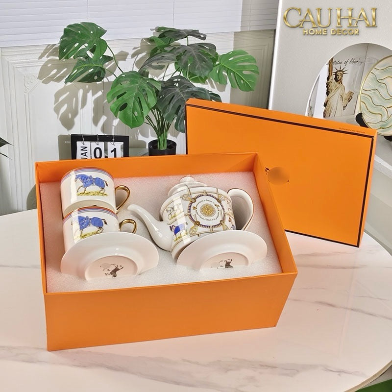 Home Couture - Set Bình Trà Her.M 9 Pcs-CẬU HAI HOME DECOR