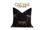 VỎ GỐI TWEED NOCTURNAL PANTHER 45