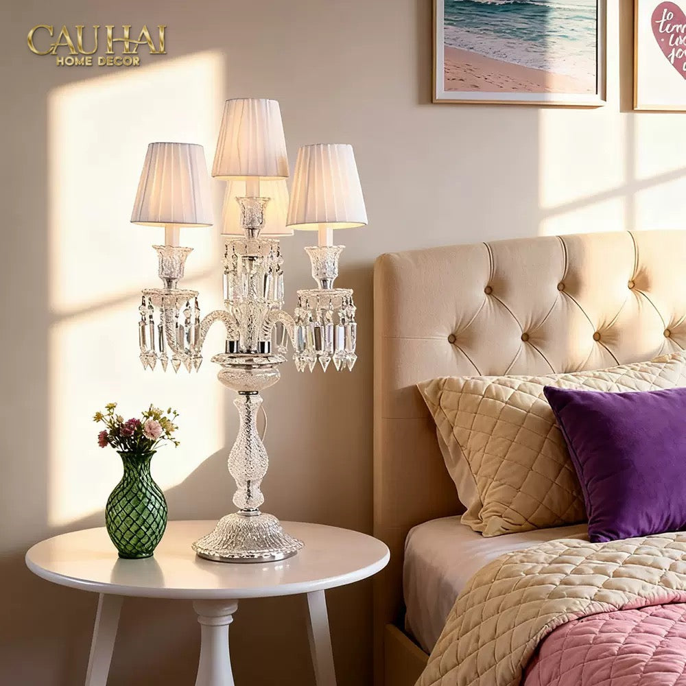 Maison Cristalleries Couture -  Đèn Pha Lê 5 Đỉnh Candelabre Couronne Zénith En  Classique Lamp H72