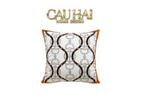 VỎ GỐI NHUNG CHAINE D'ANCRE - WHITE ICON 45