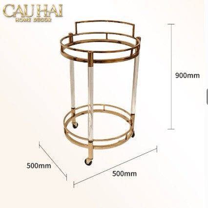HOME COUTRE - XE QUẦY BAR ROYALE ORB LUSSO BAR TROLLEY - CẬU HAI HOME DECOR