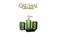 Set Nhà Tắm Acrylic 4 Món Emerald Gemstone Bathroom Vanity Set 4pcs