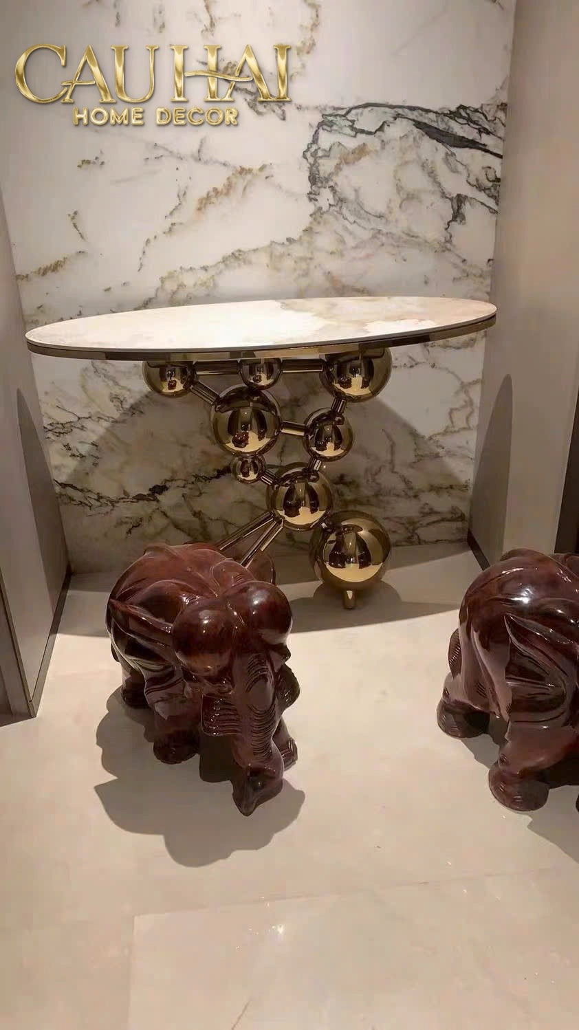 Maison Couture - Bàn Console Trang Trí Cao Cấp Sphère Royale Table-BÀN SOFA-CẬU HAI HOME DECOR