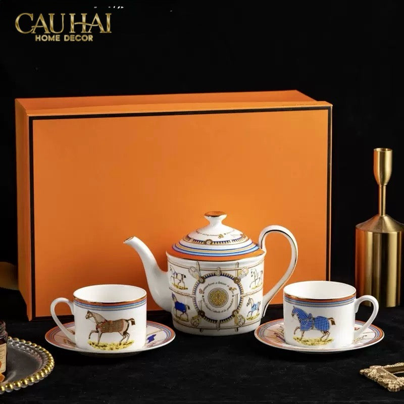 Home Couture - Set Bình Trà Her.M 9 Pcs-CẬU HAI HOME DECOR