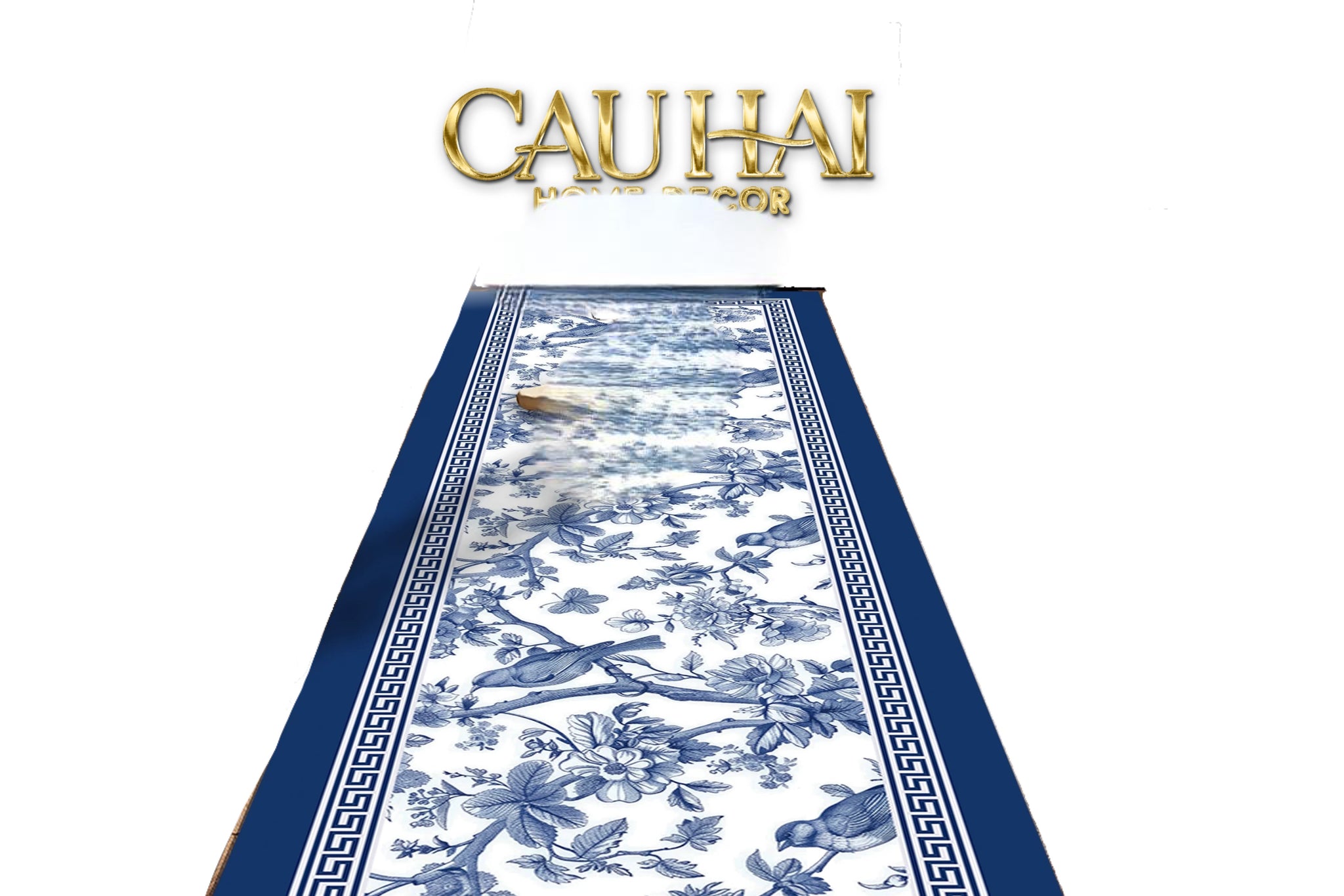 THẢM BẾP MICROFIBER 150 - -  PORCELAIN REVIVAL ART - ORIENTAL BLOOM KITCHEN MAT