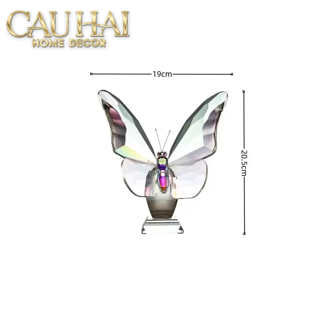 Tượng Bướm Pha Lê Cristaleries Papillon d’Opale 19x20.5