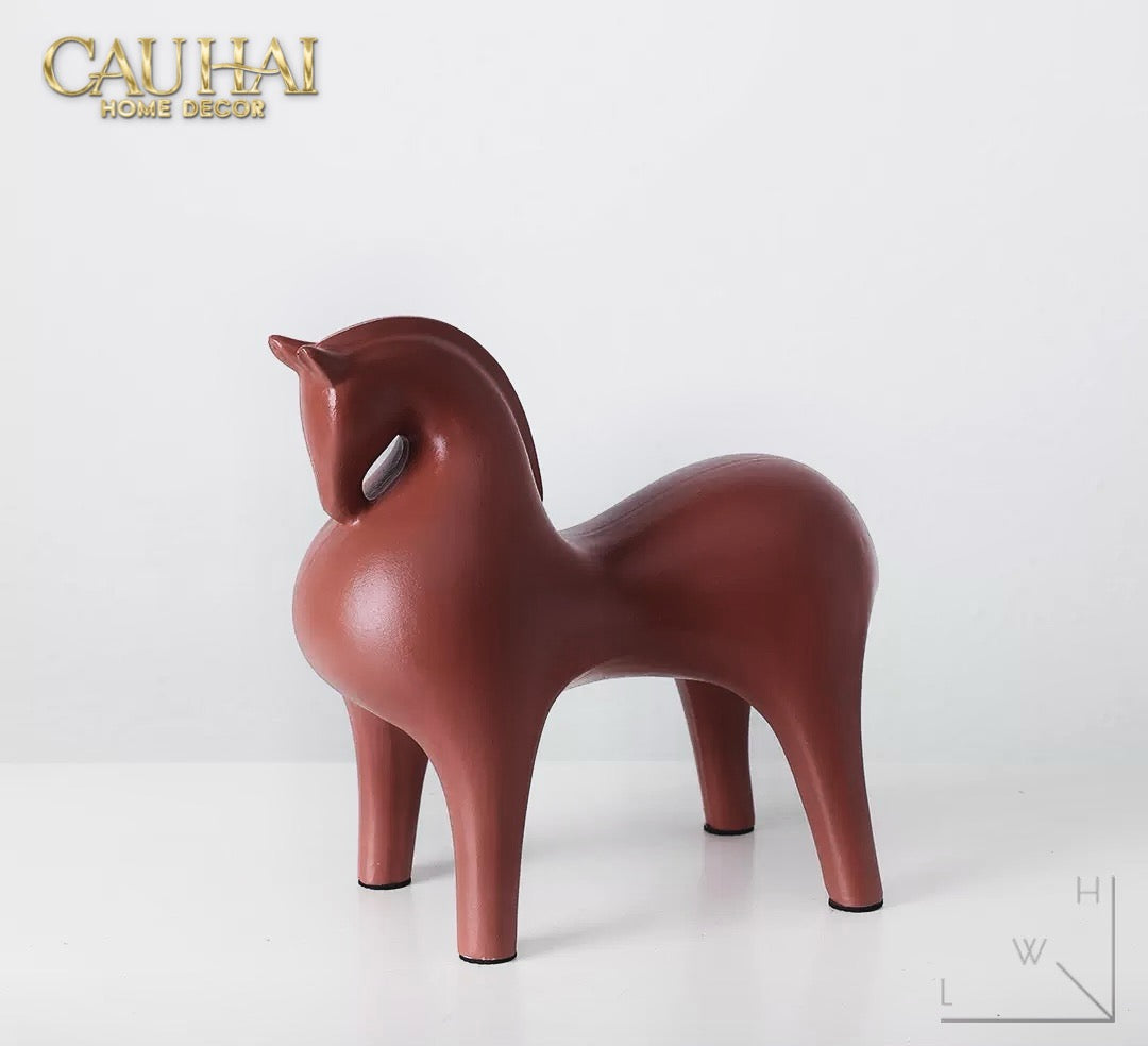Home Couture - Tượng Ngựa Brun Cheval-CẬU HAI HOME DECOR