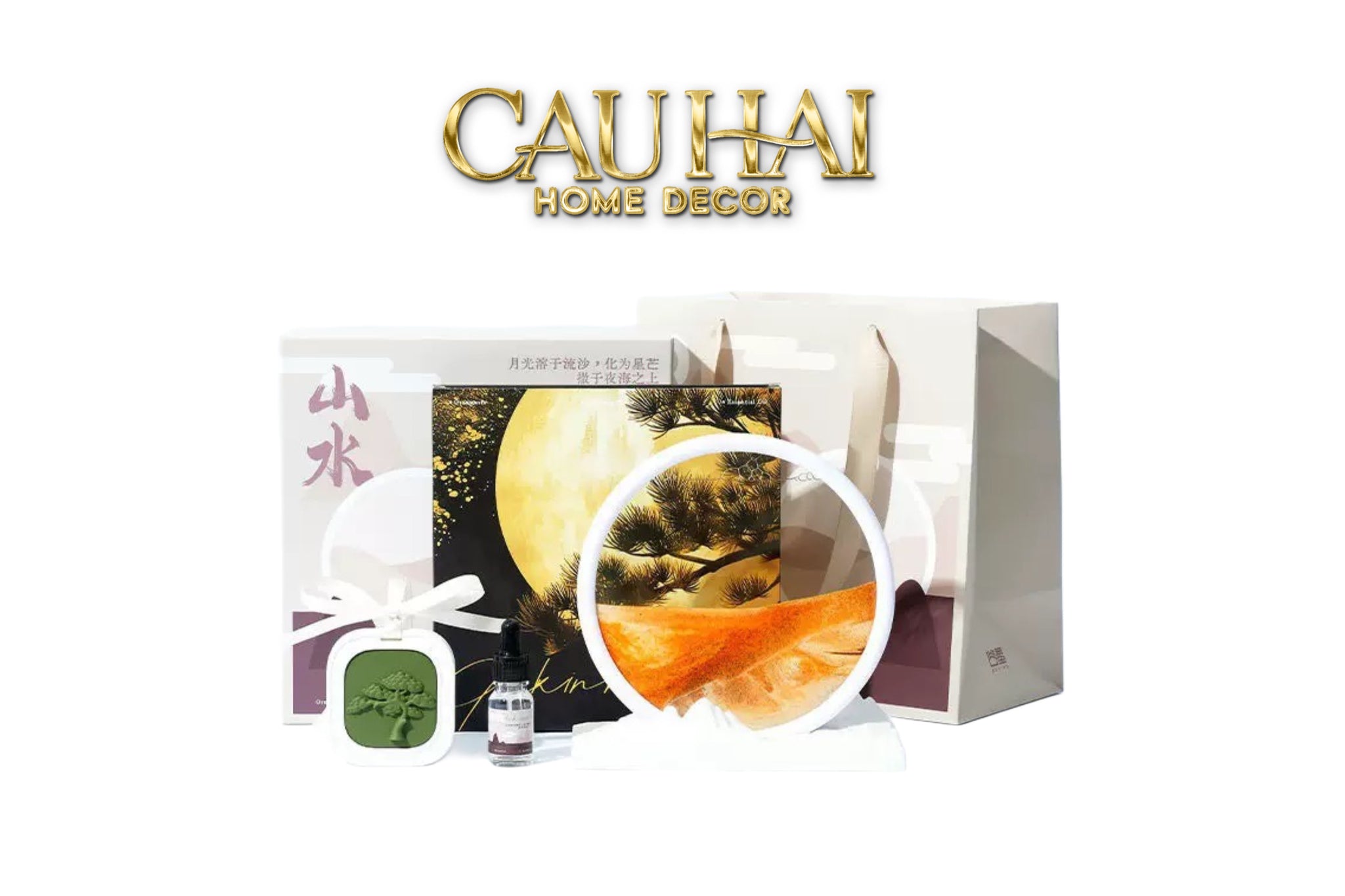 HOME FRAGRANCE - SET GIFT BOX TINH DẦU ASHES DUNE TIDAL - HỘP QUÀ TẶNG - CẬU HAI HOME DECOR