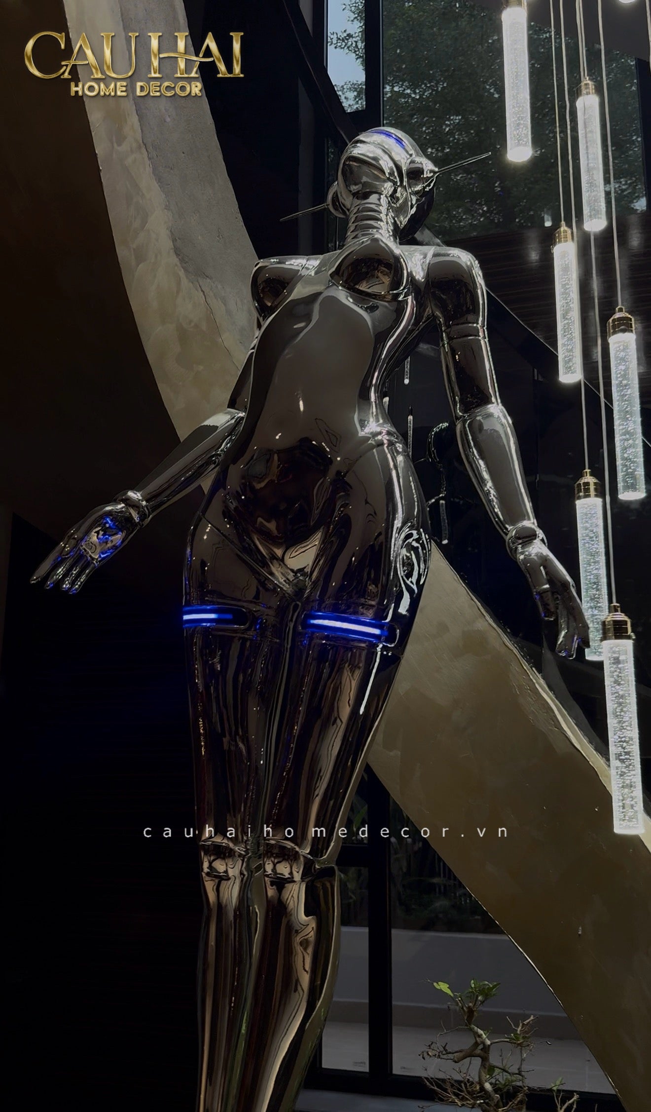 HOME COUTURE - TƯỢNG CYBER ILLUMINA H207 - CẬU HAI HOME DECOR
