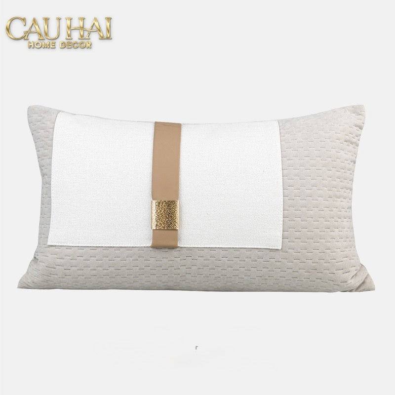 Gối Dệt Vân Équestre Boucle D’Or Greige 30*50