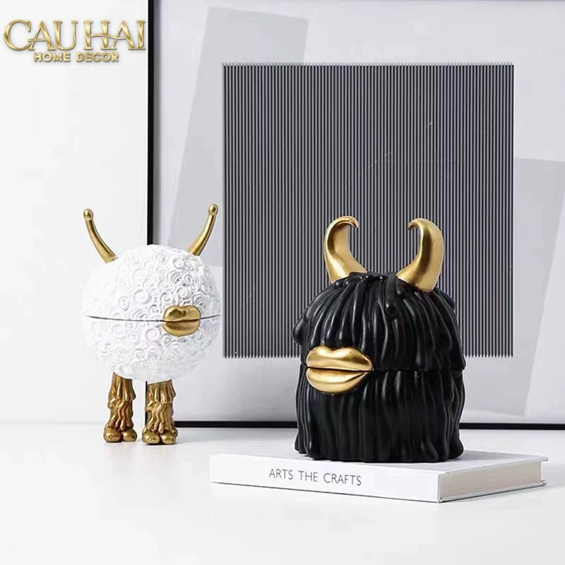 Maison Couture - Tượng Lọ Kẹo L'Object Haas Monsters Touch Dog Canister 17x30