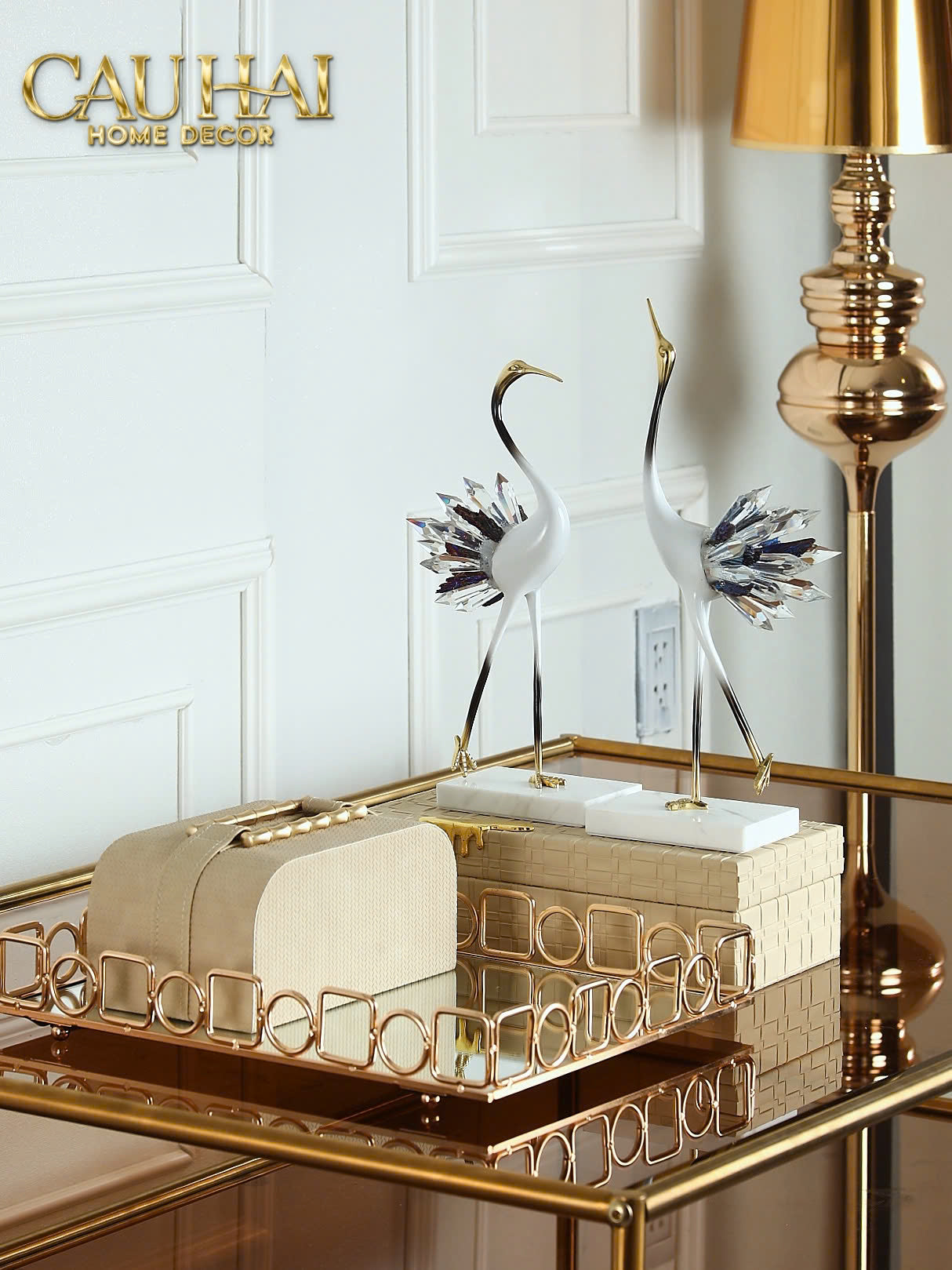 HOME COUTURE - HỘP KHĂN GIẤY BAMBOO - SAVOIR / IVORY - CẬU HAI HOME DECOR