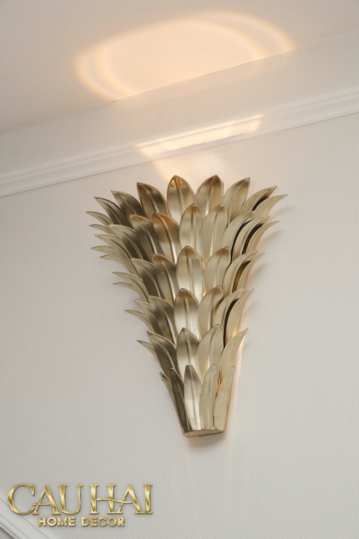 Maison Coutour - Đèn Tường Mạ Vàng 14K Palm Leaf Lumière D'Or-ĐÈN TRANG TRÍ-CẬU HAI HOME DECOR