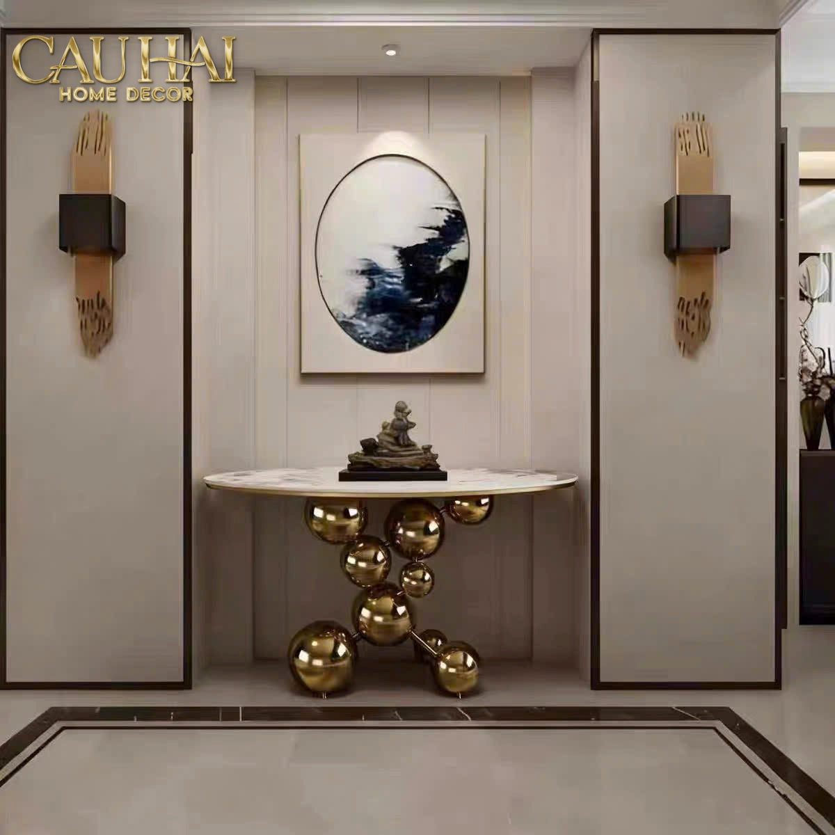 Maison Couture - Bàn Console Trang Trí Cao Cấp Sphère Royale Table-BÀN SOFA-CẬU HAI HOME DECOR