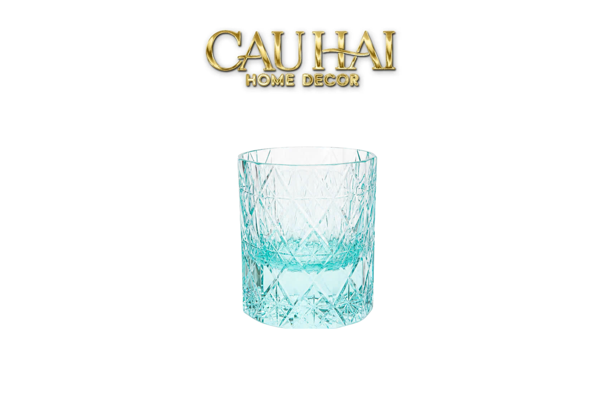 Maison Couture - Ly Pha Lê Cristalleries Cyan Glasses...