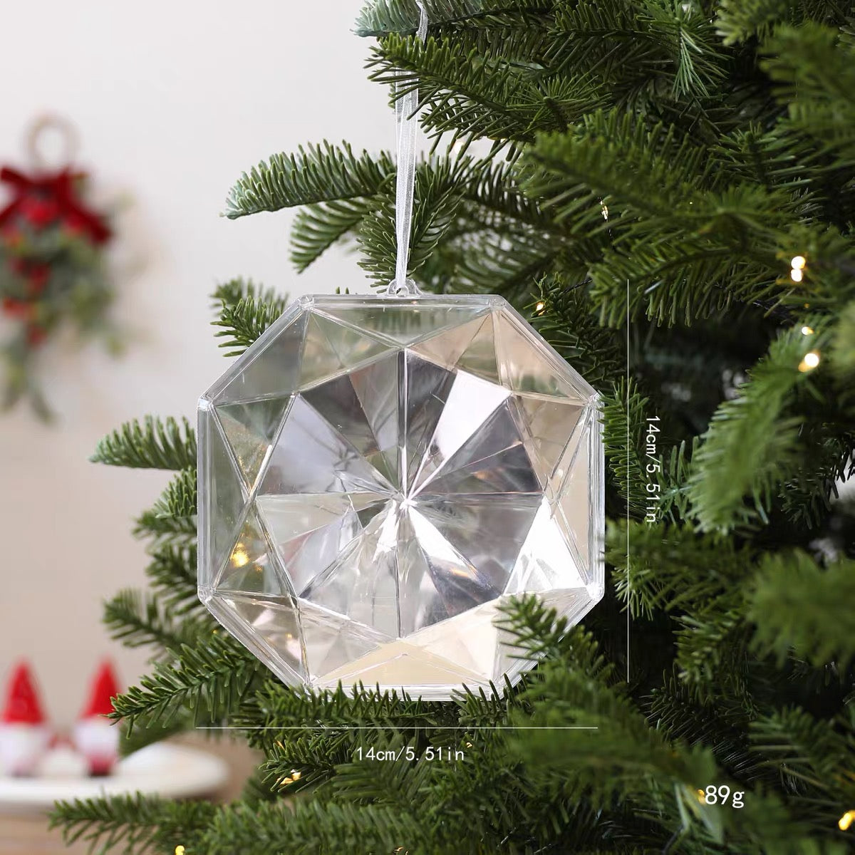 Fêtes Couture - Đồ Treo Trang Trí Pha Lê Diamant de Lumière Clear