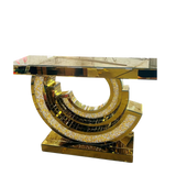 Maison Couture - Bàn Console Mirror Crescent Éclat Gold