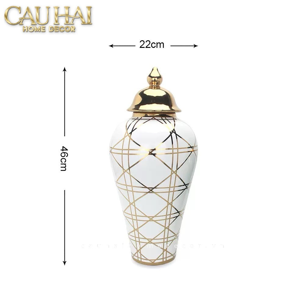 Home Couture - Bình Hoa Porcelain H65-CẬU HAI HOME DECOR