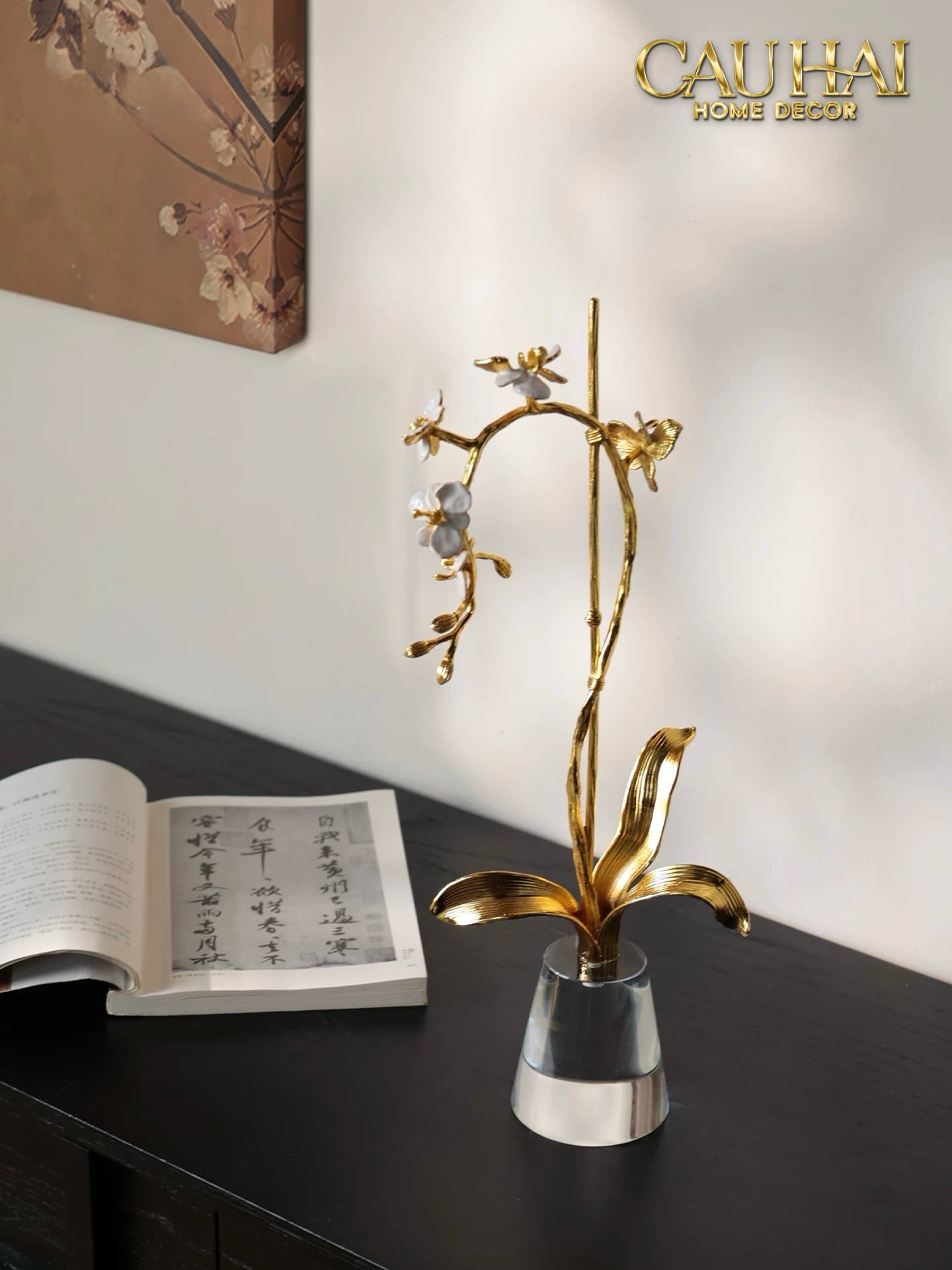 Maison Couture –  Lọ Đựng Cọ Haute Orchid Golden Branches Brush Holder
