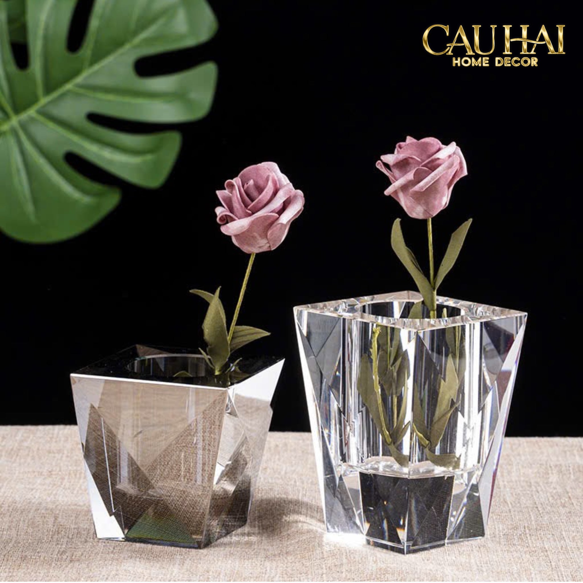 Maison Couture - Lọ Hoa Pha Lê Cristal Facetté