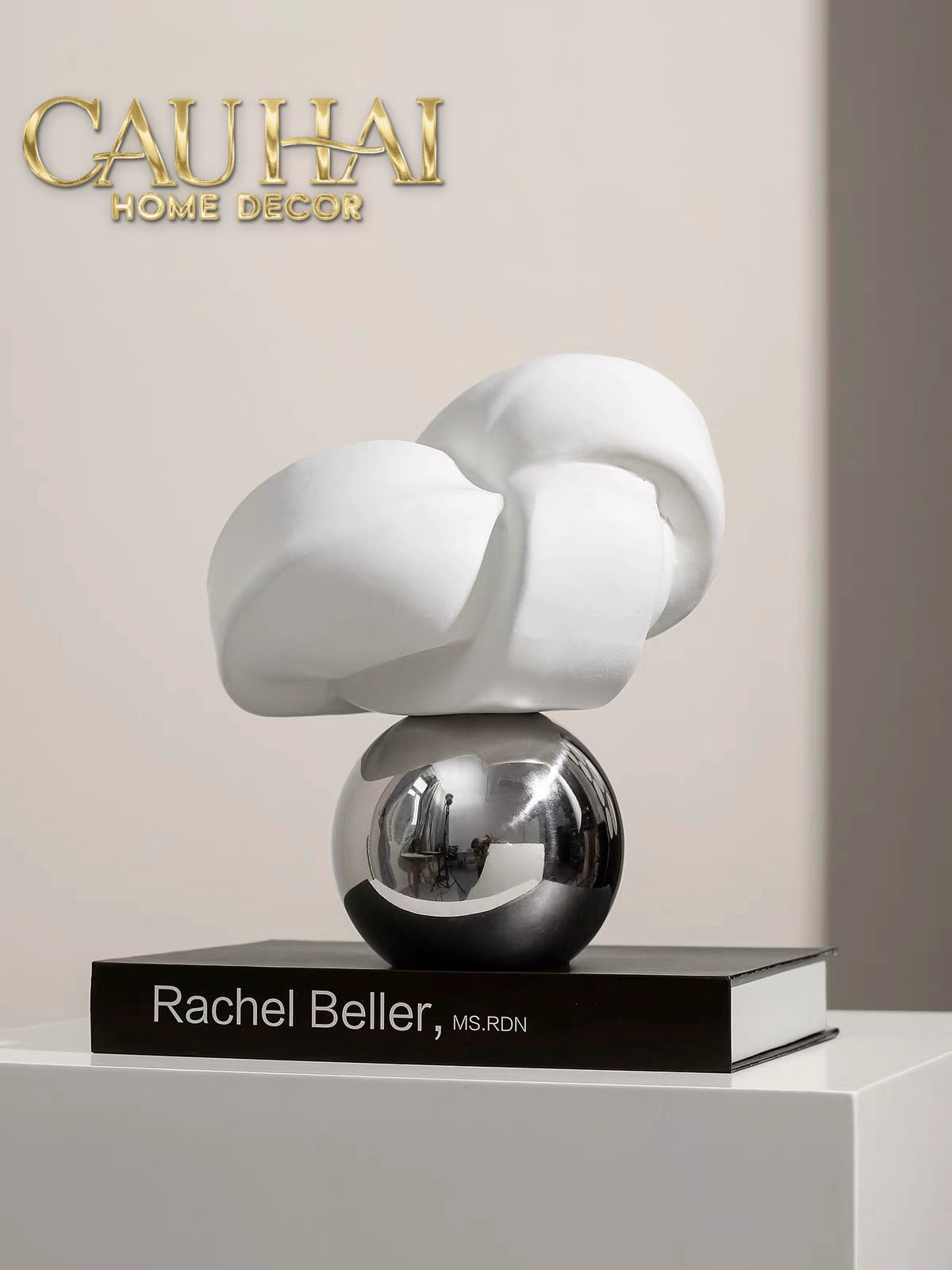 Abstract Art Sculpture — Ivory Reverie Objet d'Art