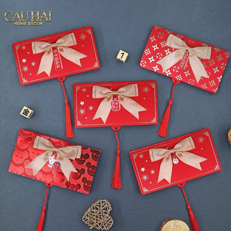 Tết Couture - Set 2 Bao Lì Xì Kim Hoa Ngọc Trai