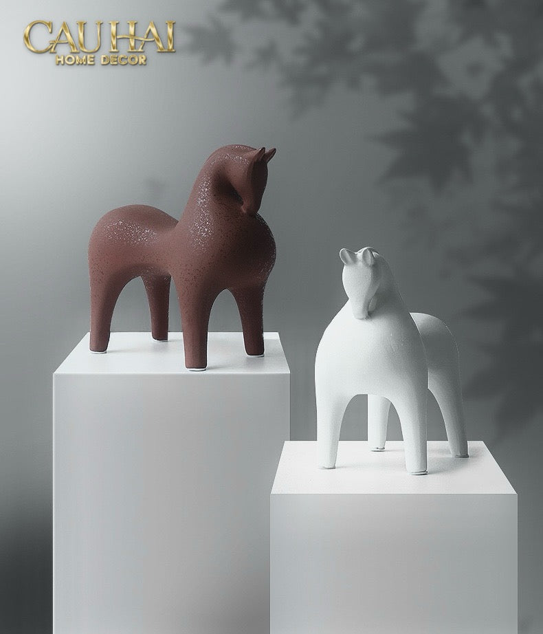 Home Couture - Tượng Ngựa Brun Cheval-CẬU HAI HOME DECOR