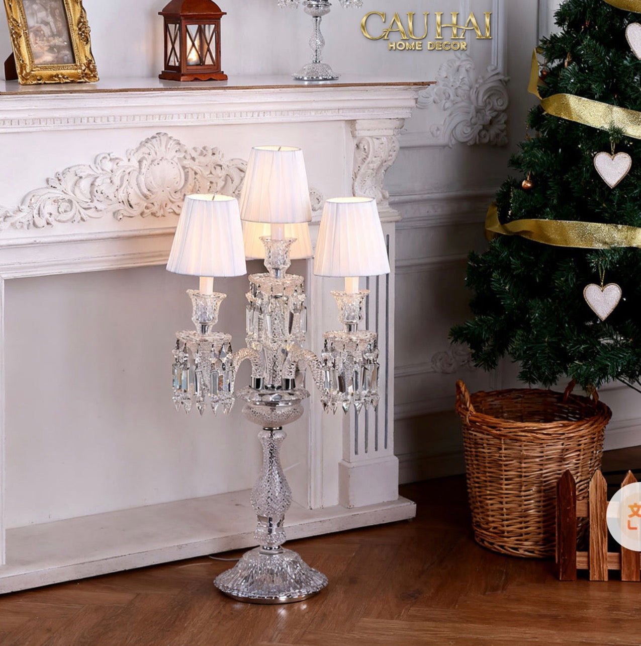 Maison Cristalleries Couture -  Đèn Pha Lê 5 Đỉnh Candelabre Couronne Zénith En  Classique Lamp H72