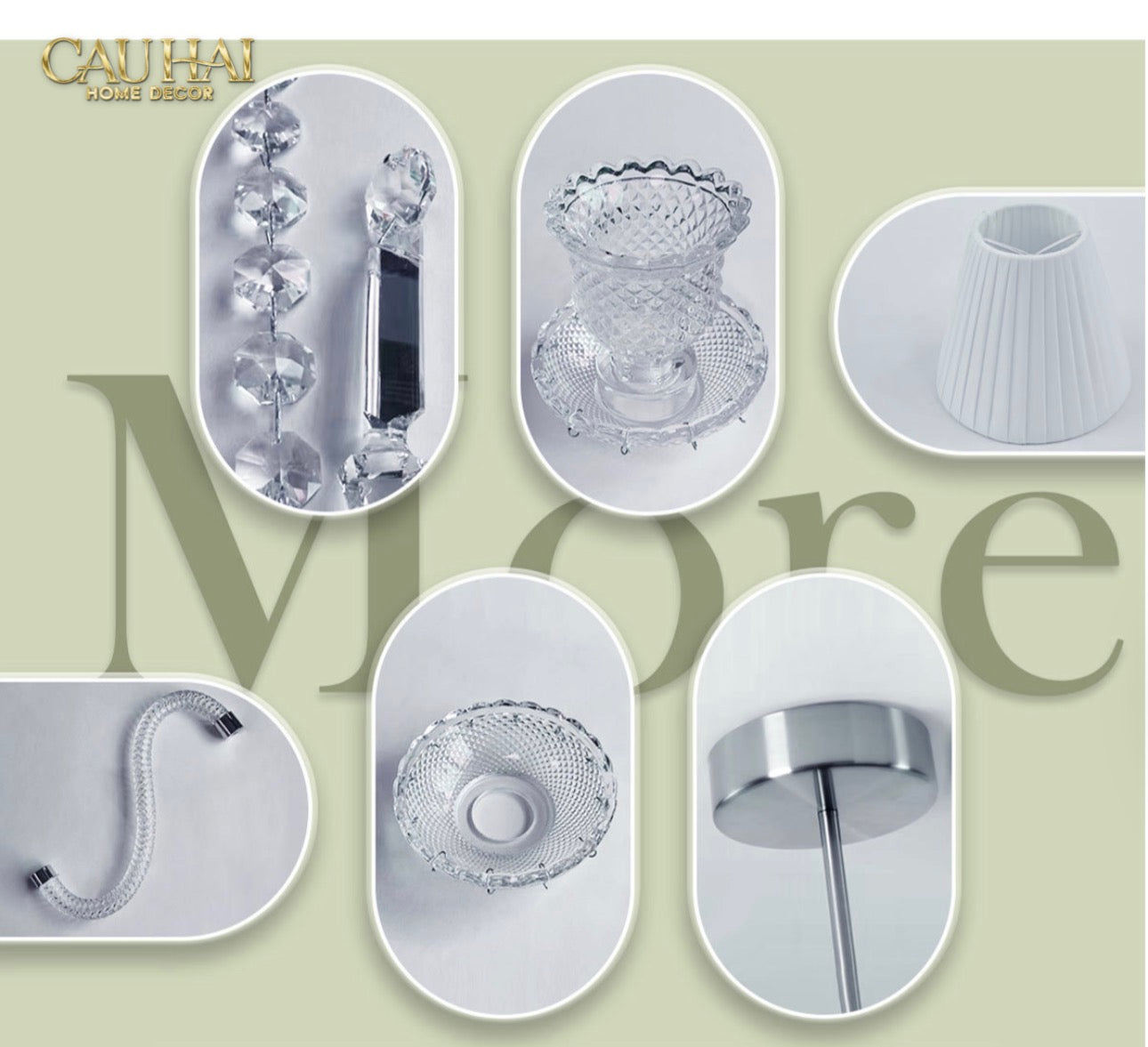 Maison Cristalleries Couture -  Đèn Pha Lê 5 Đỉnh Candelabre Couronne Zénith En  Classique Lamp H72