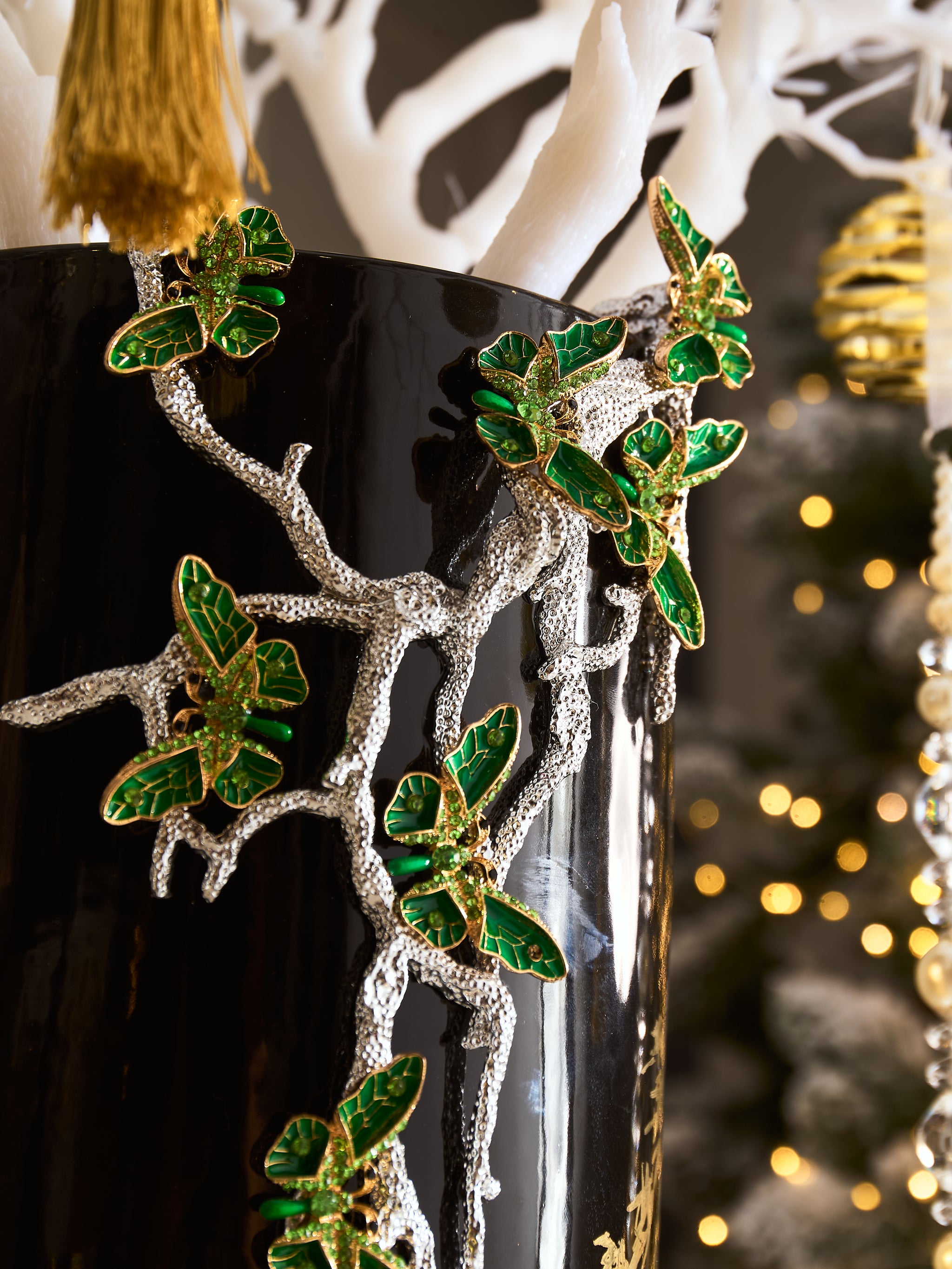 FÊTES COUTURE – SET BÌNH HOA CHRISTMAS L’ARBRE NOIR DORÉ VASE - CẬU HAI HOME DECOR