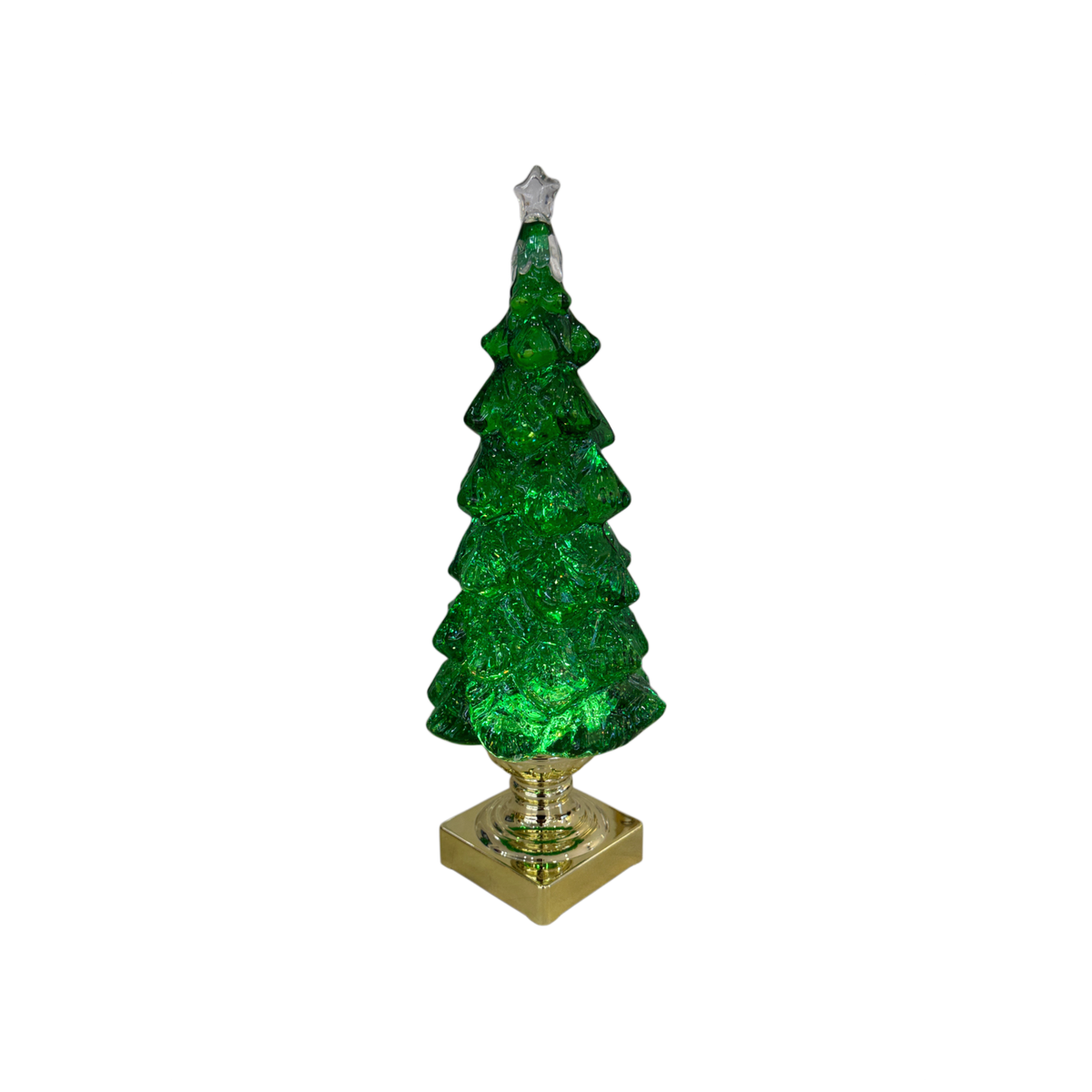 Fêtes Couture - Tượng Cây Thông Noel Acrylic Sapin Givré Emerald D'Or H35