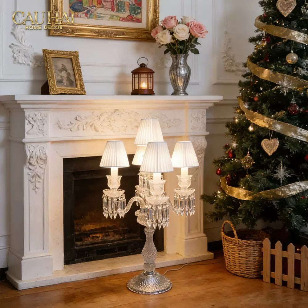 Maison Cristalleries Couture -  Đèn Pha Lê 5 Đỉnh Candelabre Couronne Zénith En  Classique Lamp H72