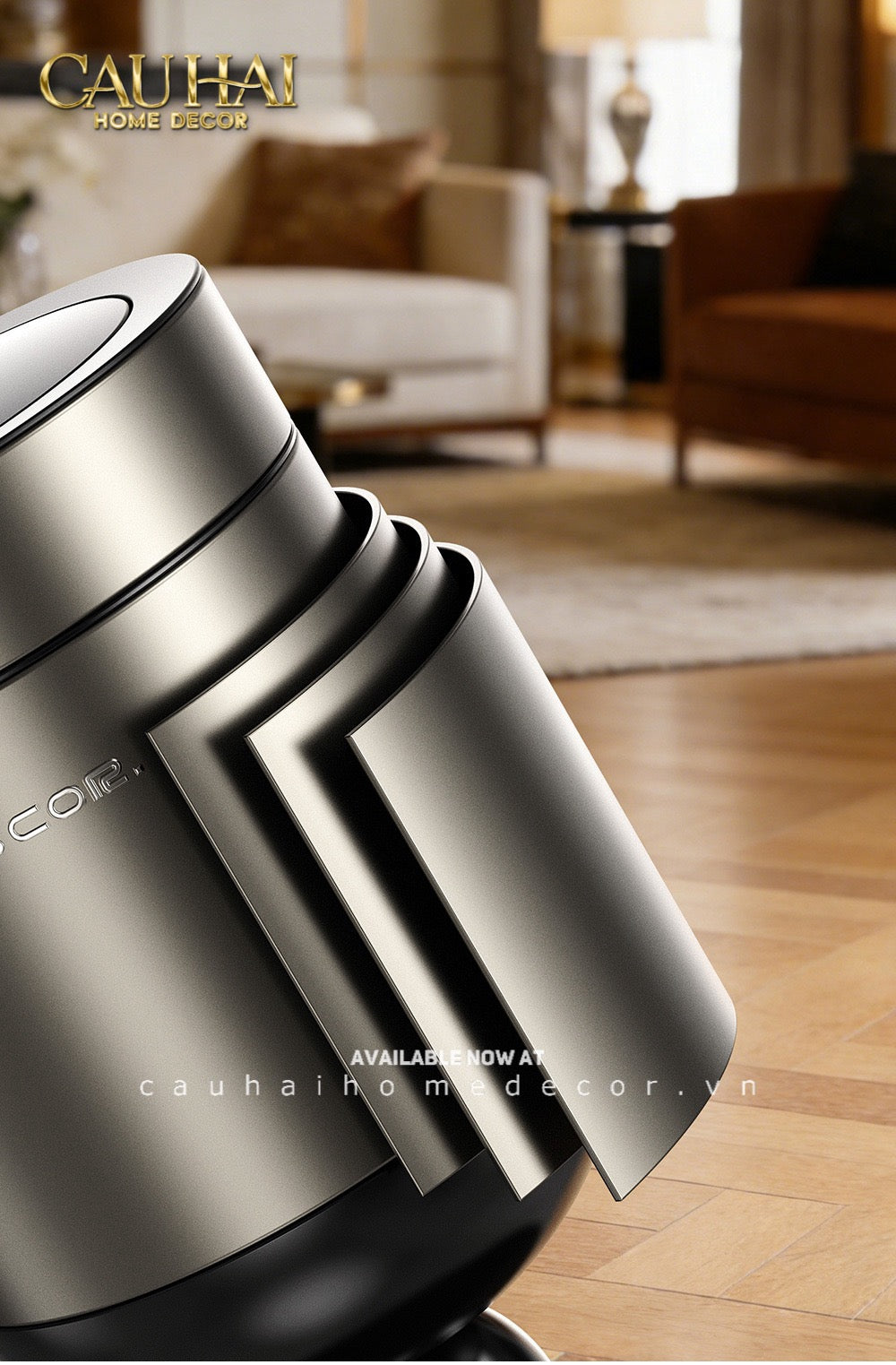 Thùng Rác Titanium Goblet Stainless Steel Modernist Trash Cans 20L 25x54