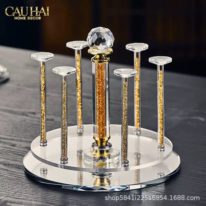 Maison Couture – Giá Úp Ly Cristalleries Orbital 6 Slot – Aurum