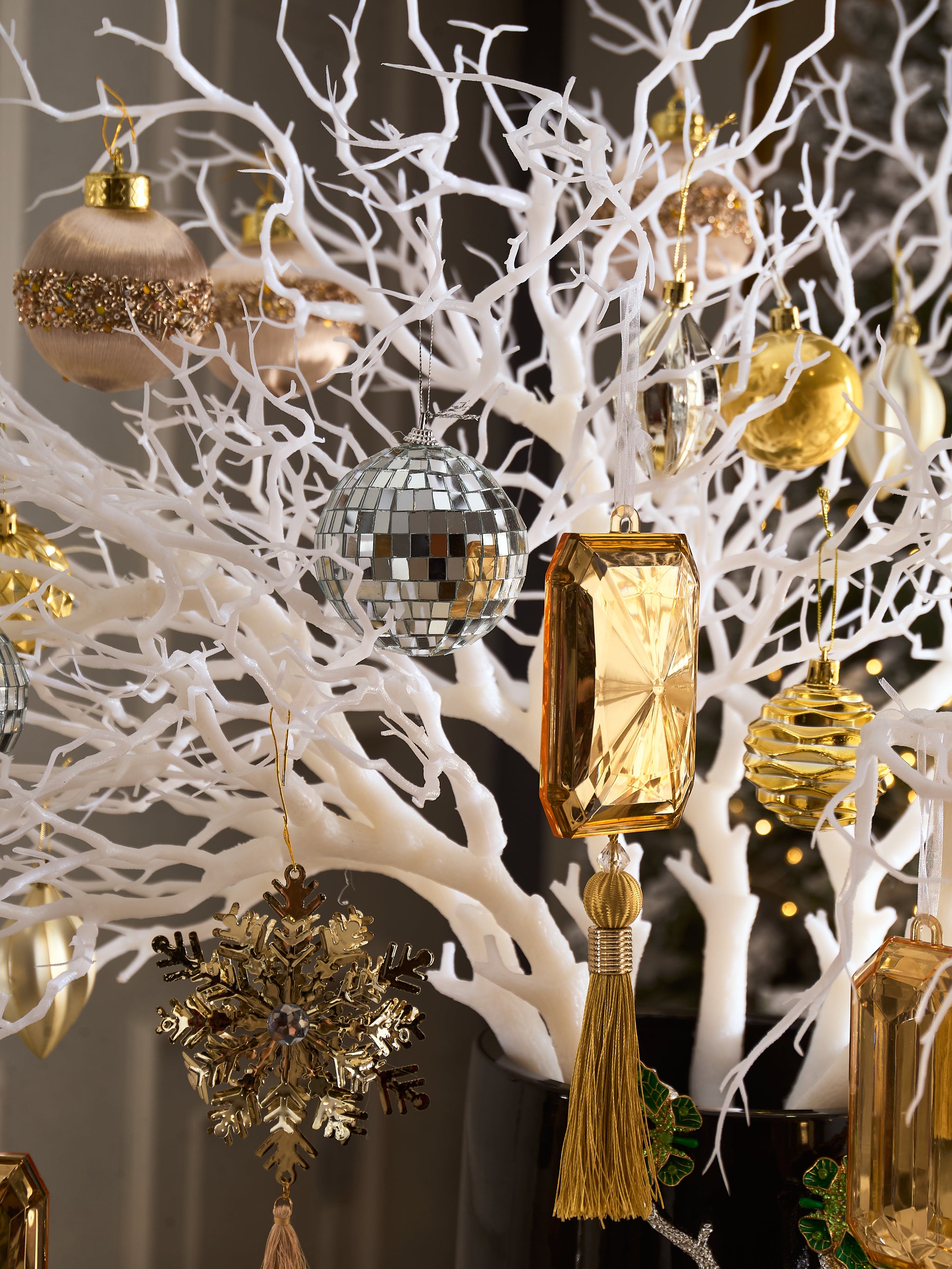 FÊTES COUTURE – SET BÌNH HOA CHRISTMAS L’ARBRE NOIR DORÉ VASE - CẬU HAI HOME DECOR