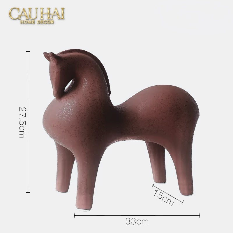Home Couture - Tượng Ngựa Brun Cheval-CẬU HAI HOME DECOR