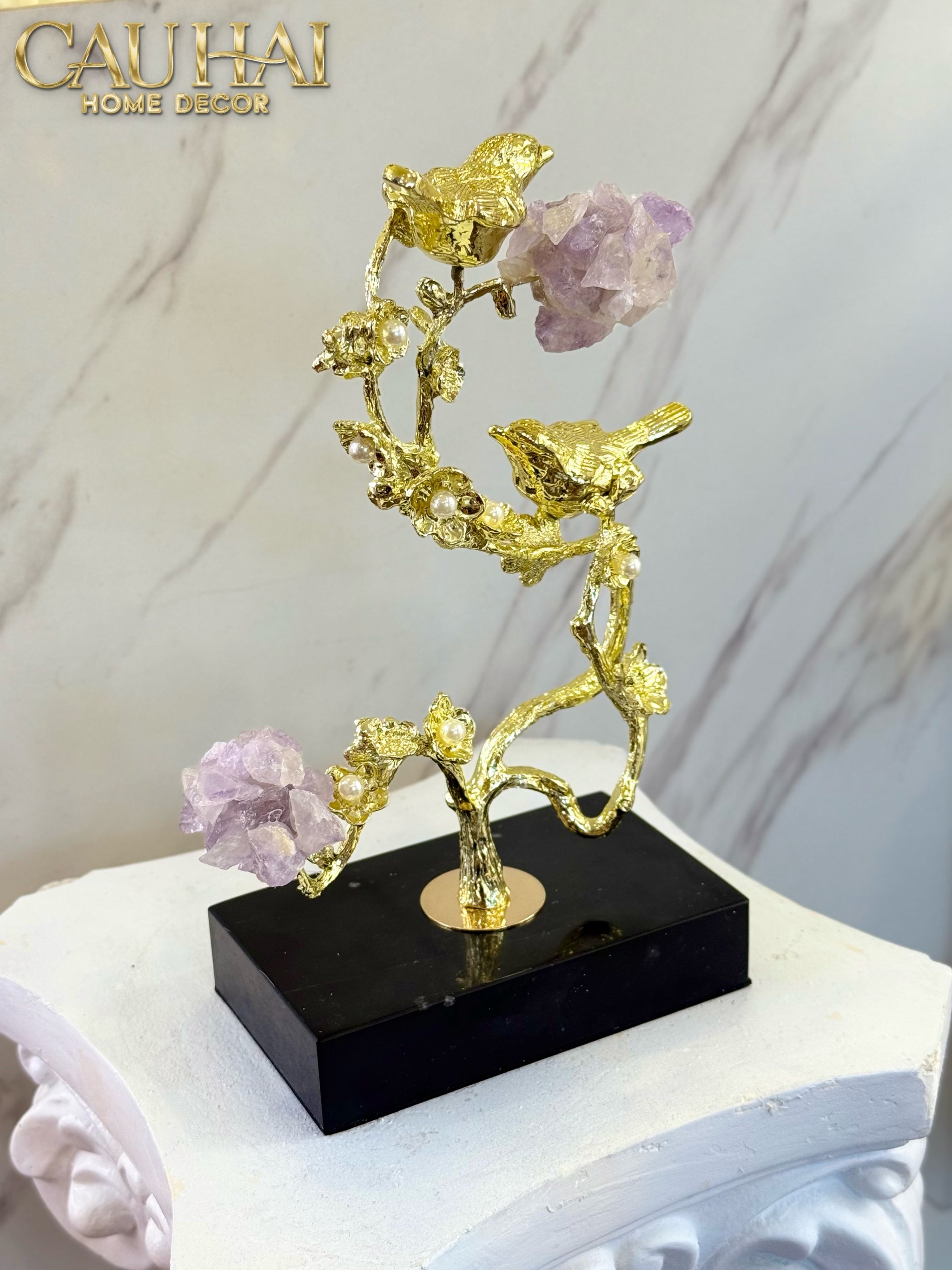 HOME COUTURE - TƯỢNG GEMSTONE CANARI - LA SAISON DORÉE AMÉTHYSTE