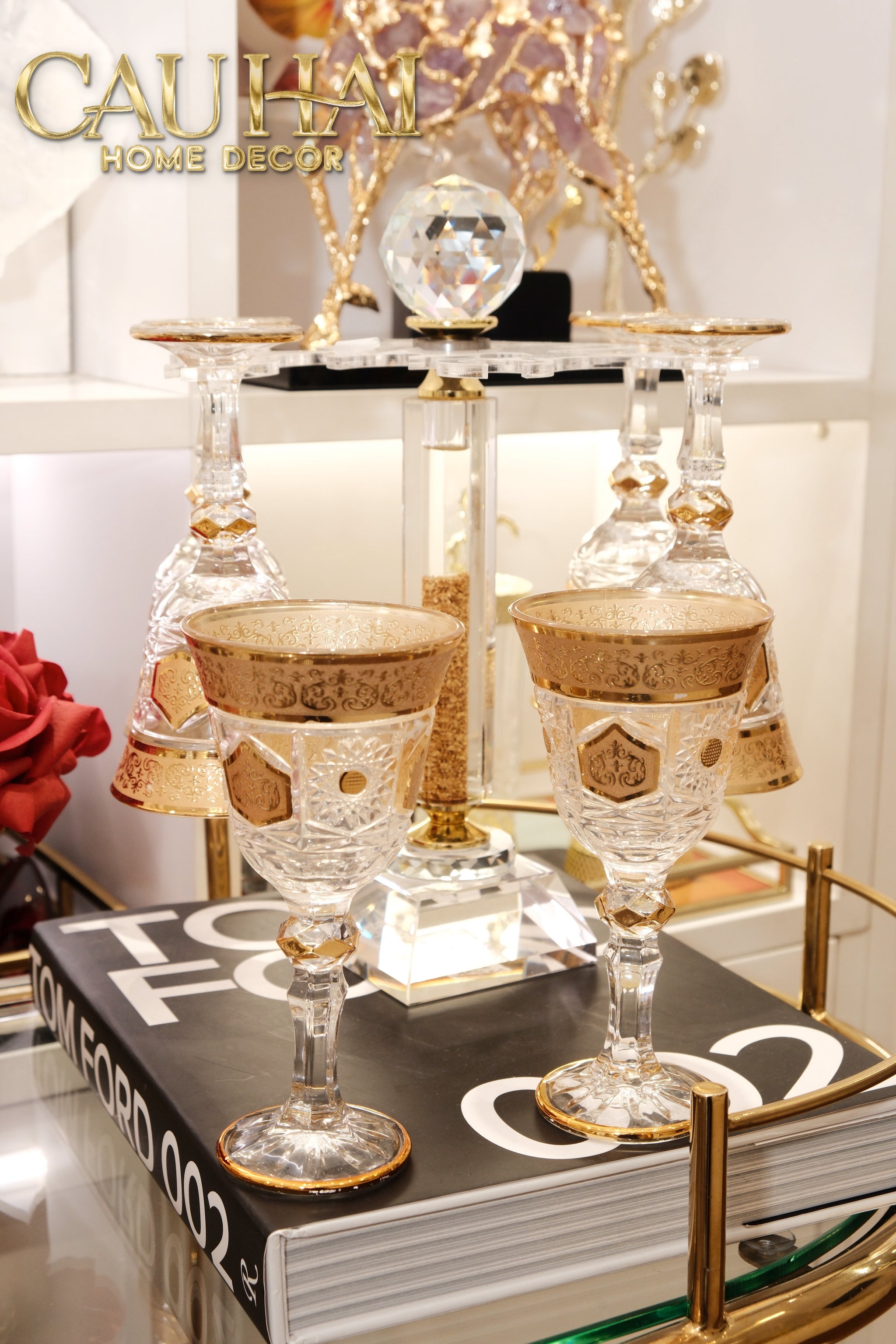 Set 2 Ly Vang Louis Royal D'Or 2pcs 9x18