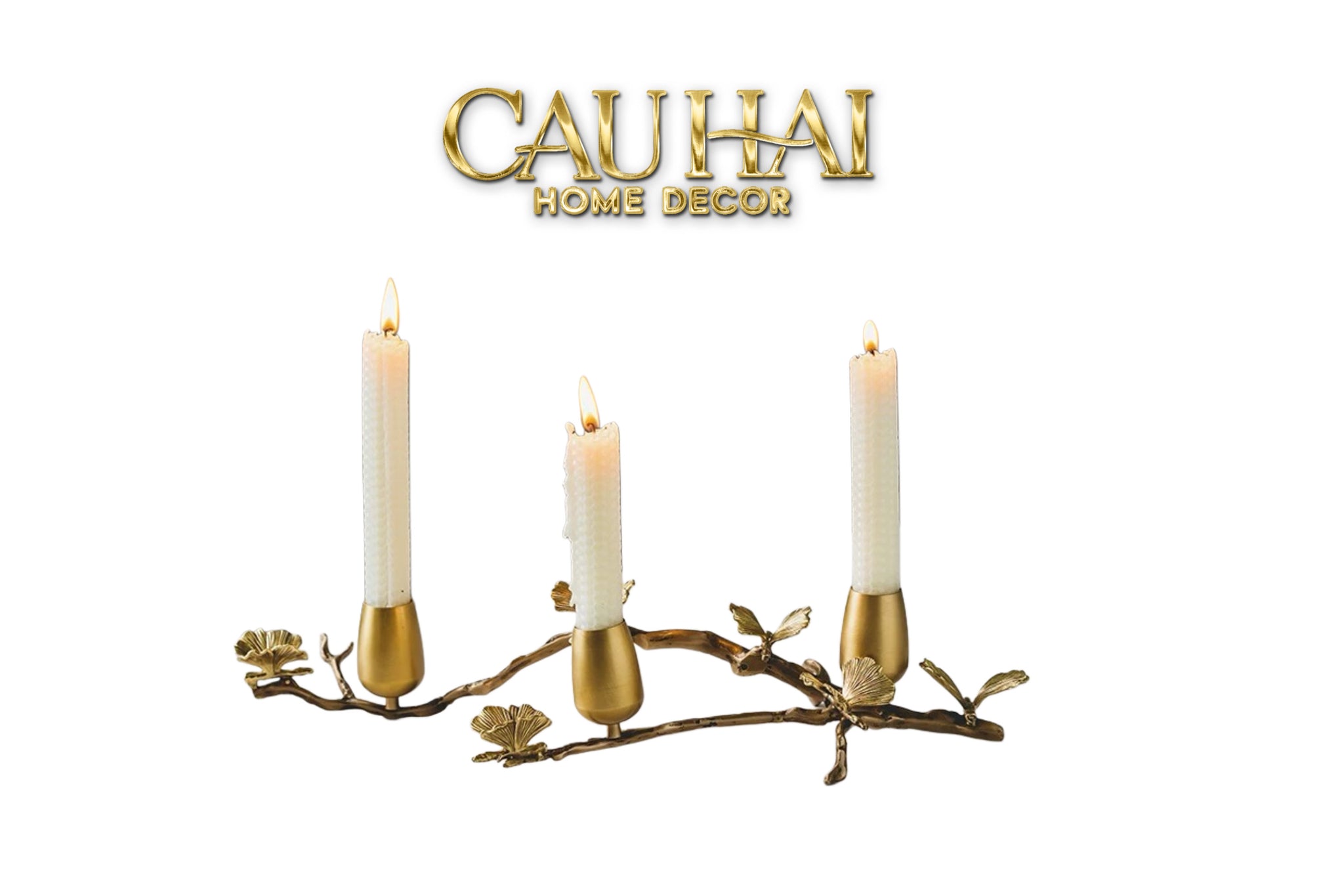 HOME COUTURE - ĐẾ NẾN ĐỒNG BRASSON BLOOM CANDLE CENTERPIECE D44