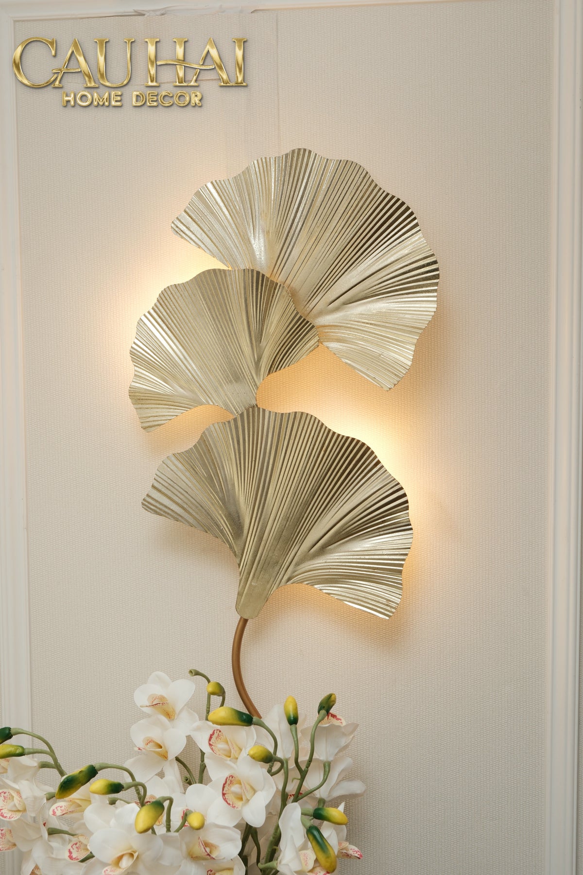 Maison Coutour - Đèn Tường Ginkgo Leaf D'or 14K Wall Sconce-ĐÈN TRANG TRÍ-CẬU HAI HOME DECOR
