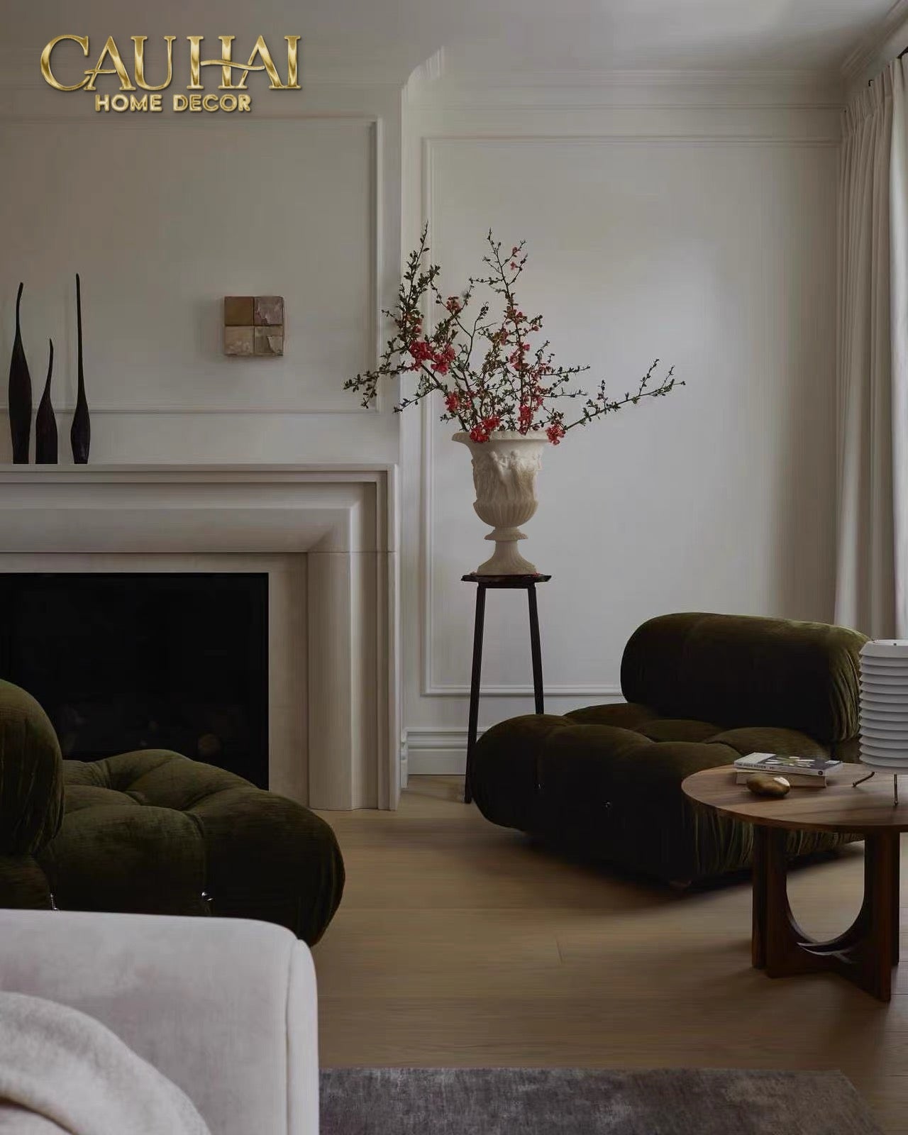 Maison Couture - Bình Phù Điêu Amphora Des Dieux Dionysien - Patrimoine H47-CẬU HAI HOME DECOR