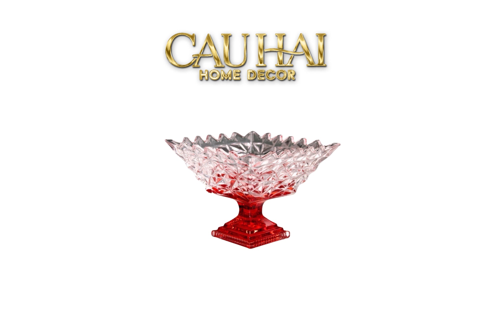 ĐĨA THUỶ TINH RUBY ICECREAM TINY PLATEAU.