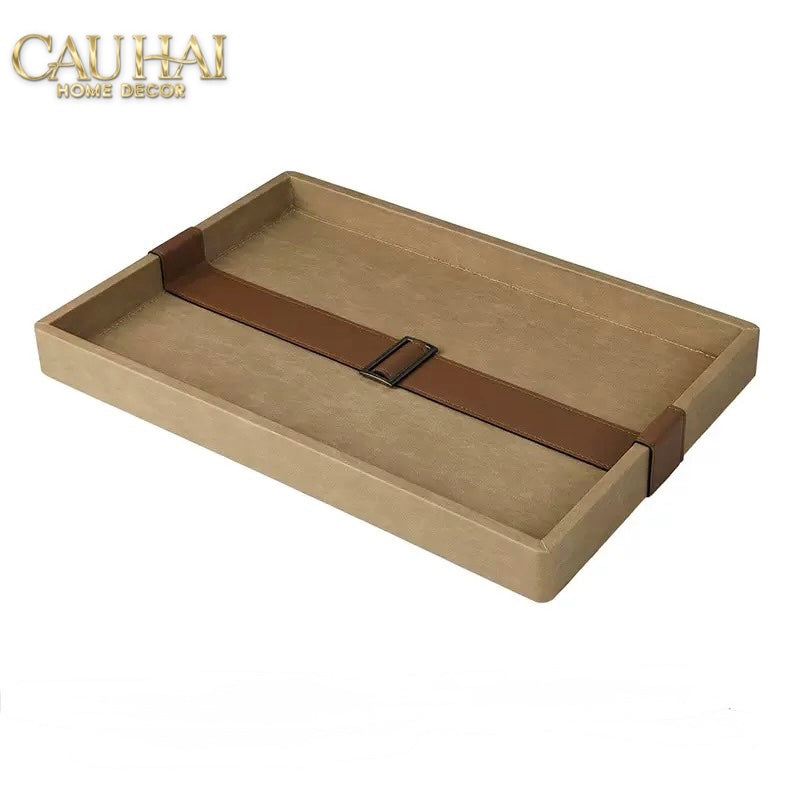 Khay Da Lộn Chữ Nhật Atelier Saddle 30*40