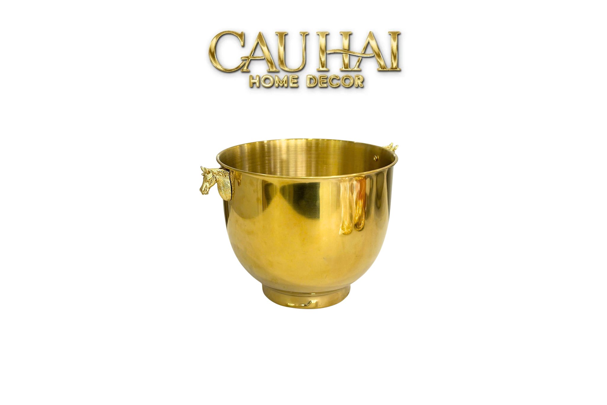 Maison Couture - Xo Da Uop Vang Stainless Steel Cheval Royal D'Or Ice Bucket