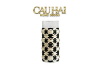 Bình Hoa Gốm Tròn Đen Noire Pearl Pottery Vase 23.5x17-BÌNH HOA-CẬU HAI HOME DECOR