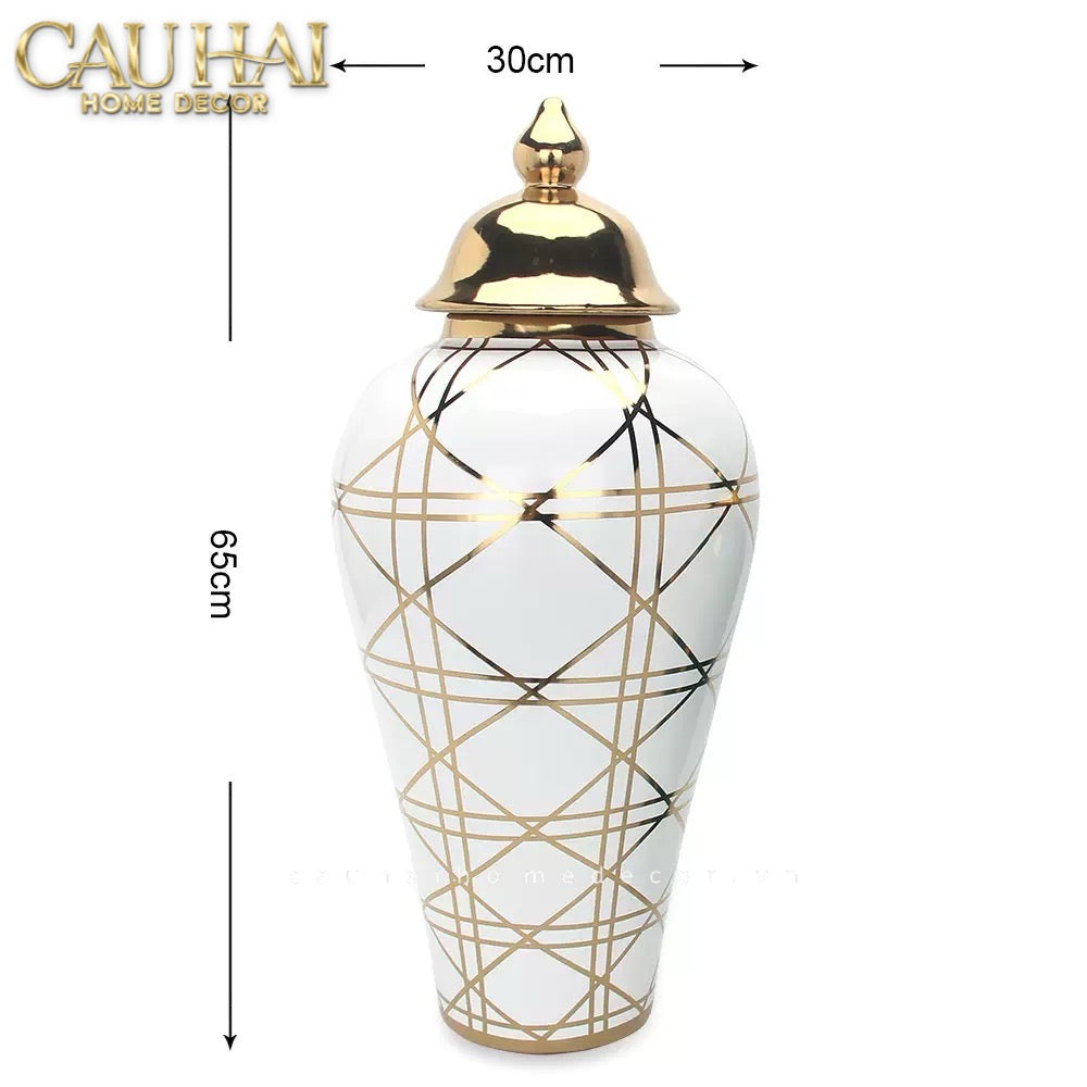 Home Couture - Bình Hoa Porcelain H65-CẬU HAI HOME DECOR