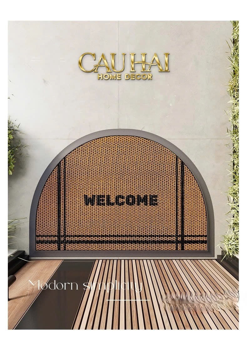 THẢM NGĂN BỤI 50X80 BRUN DEMI LUNE BIENVENUE - CẬU HAI HOME DECOR