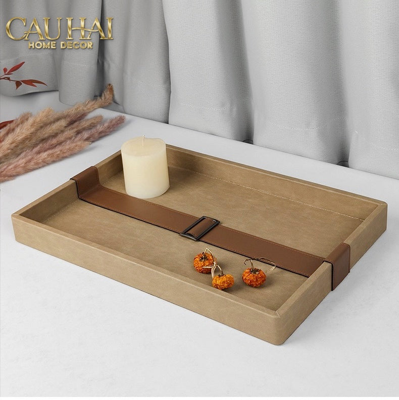 Khay Da Lộn Chữ Nhật Atelier Saddle 30*40