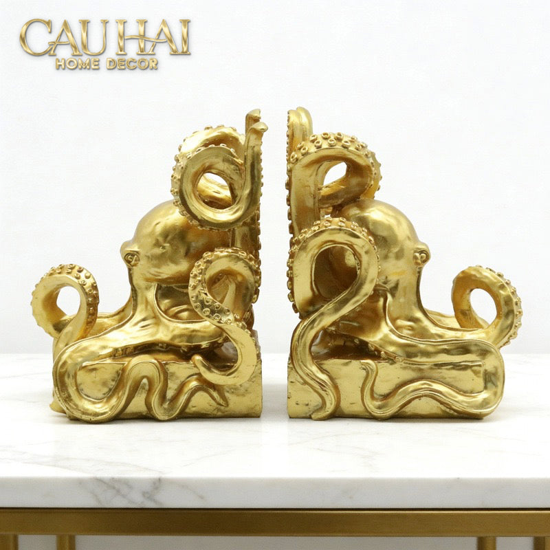 Maison Couture - Octavia D'Or Octopus Bookend 30x13xH20