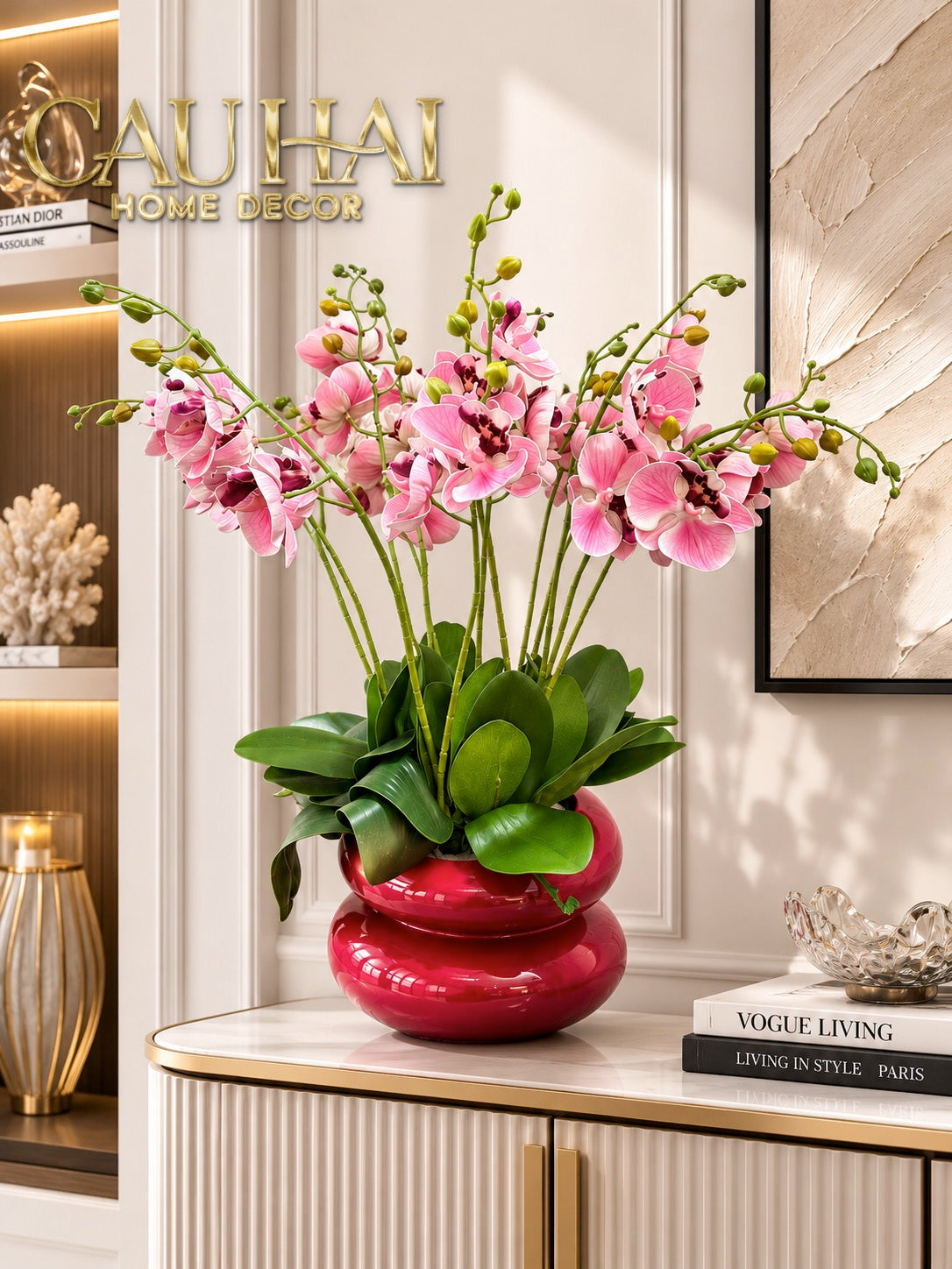 Chậu Lan Hồ Điệp Rosé Élégance H60